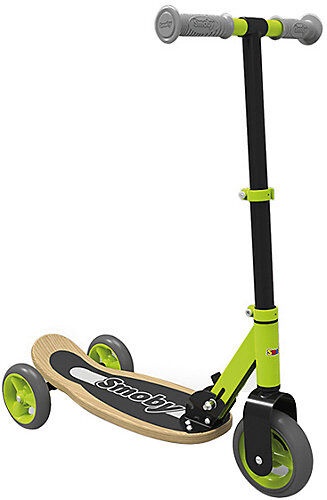 Smoby Holz Scooter, 3 Räder grün