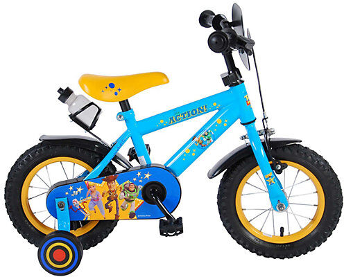 Volare Disney Toy Story Kinderfahrrad - Jungen - 12 Zoll - Blau/Gelb rot