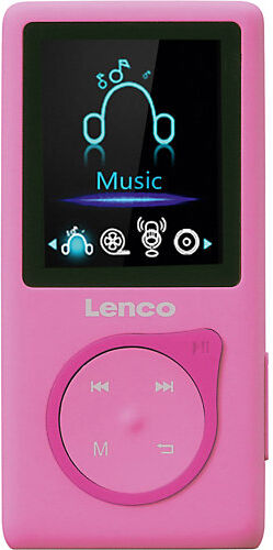 Lenco MP3/MP4 Player mit 8 GigaByte micro SD Karte MP-108PK pink