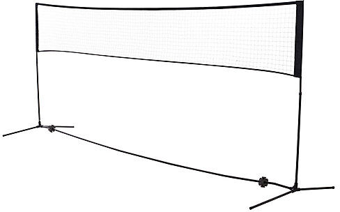HOMCOM Badmintonnetz höhenverstellbar schwarz