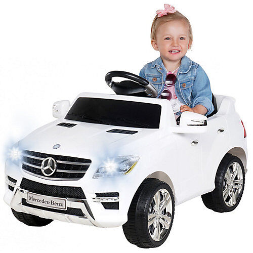 Actionbikes Motors Kinder Elektroauto Mercedes Benz ML350 Lizenziert weiß