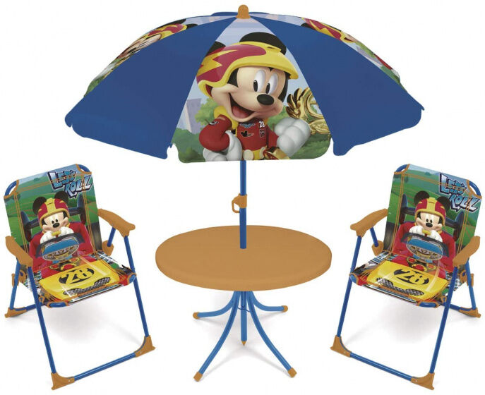 Disney gartenset mit Sonnenschirm Mickey Mouse 4 teilig