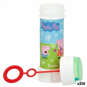 Bubble blower Peppa Pig 60 ml 3,7 x 11,5 x 3,7 cm (216 Units)