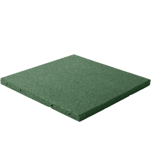 Gummiflise 50x50x3 cm grøn NORDIC PLAY Active 30 m2 - 120 stk. - 810-178