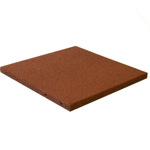 Gummiflise 50x50x3 cm rød NORDIC PLAY Active 7,5 m2 - 30 stk. - 810-175