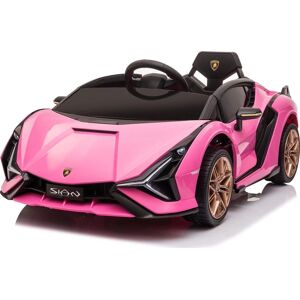 Elbil Lamborghini Sian Børnebil, 12v, Lyserød