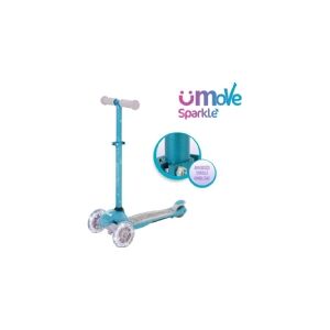 MV Sports uMoVe Sparkle Mini Flex LED Løbehjul, Teal