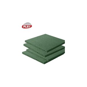 NSH Nordic Gummiflise 50x50x3 cm grøn NORDIC PLAY Active 7,5 m2 - 30 stk. (810-174)