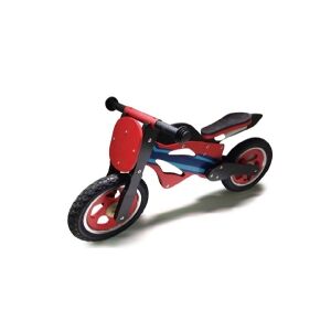 MegaLeg Løbe Motorcykel i træ med rigtige lufthjul, Rød