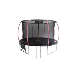 Trampolin Lean Sport 244 cm, sort og pink