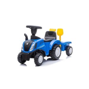 Apple New Holland T7 Gå-Traktor med Trailer og værktøj, Blå