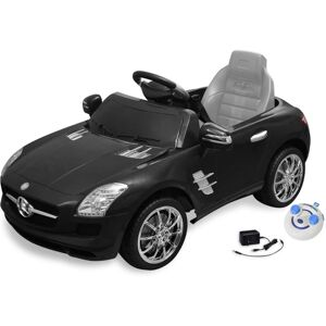 vidaXL Elektrisk ride-on bil, Mercedes Benz SLS AMG, sort, 6 V fjernbetjening