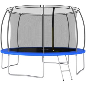 vidaXL trampolinsæt 366x80 cm 150 kg rund