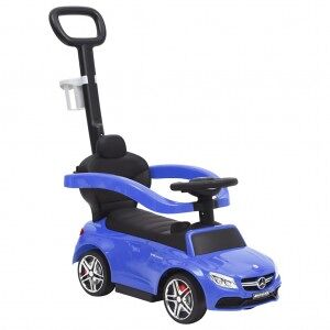 vidaXL Coche De Empuje Para Niños Mercedes Benz C63 Azul