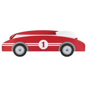 Maisons du Monde Cama-coche infantil 90×190 de madera roja
