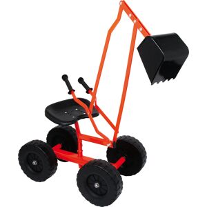 Smallfoot Excavadora de metal con ruedas de 104 x 33 x 58 cm