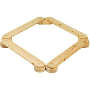 MeowBaby Barra de equilibrio con tabla de equilibrio natural, 4 elementos