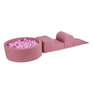 MeowBaby Parque infantil con piscina de bolas: rosa pastel