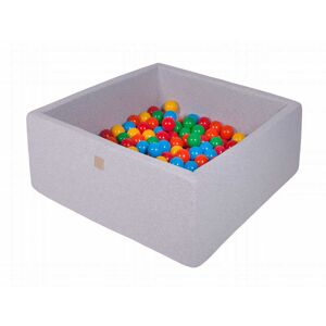 MeowBaby Gris claro piscina de bolas: amarillo/rojo/verde/naranja/azul h40
