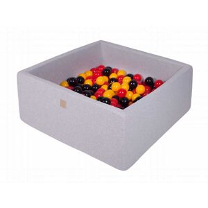 MeowBaby Gris claro piscina de bolas: amarillo/rojo/negro h40