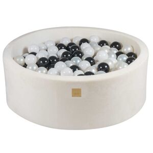 MeowBaby Blanca piscina de bolas: blanco/perla/negro h30