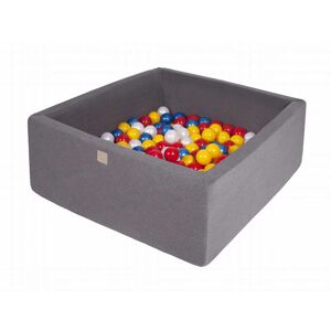 MeowBaby Gris oscuro piscina de bolas: rojo/amarillo/blanco perl/azul perl h40