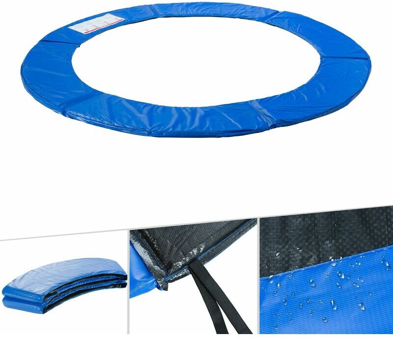 AREBOS Almohadillas de seguridad Cojín Trampolín Cama Elastica 396cm azul