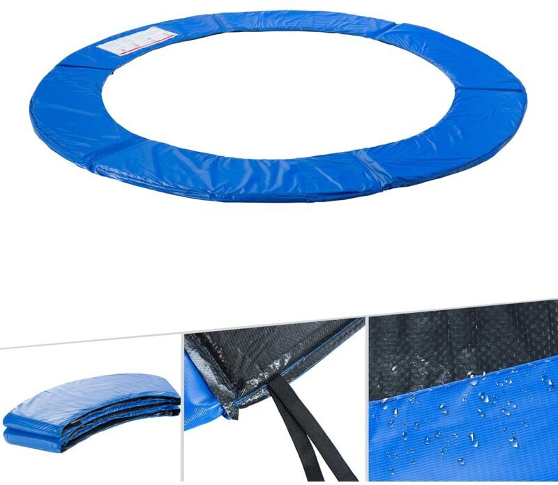 AREBOS Almohadillas de seguridad Cojín Trampolín Cama Elastica 457cm azul