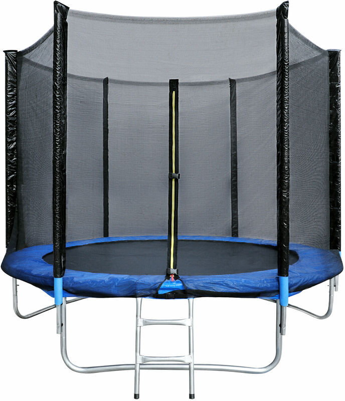 Youthup - Juego de cama elástica exterior Ø183cm azul y negro, apto