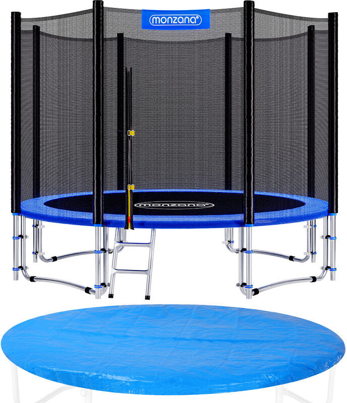 Monzana Trampolín para jardín set completo + cobertura cama elástica de