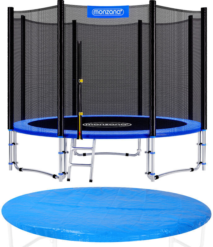 Monzana Trampolín para jardín set completo + cobertura cama elástica de