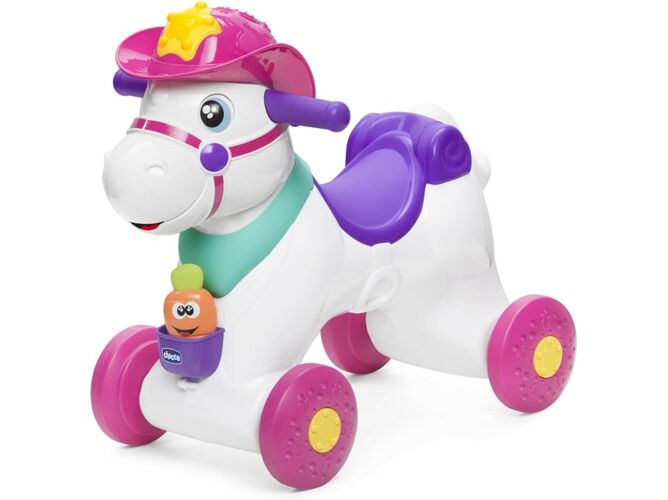 Chicco Andador CHICCO Caballo Blanco y Rosa