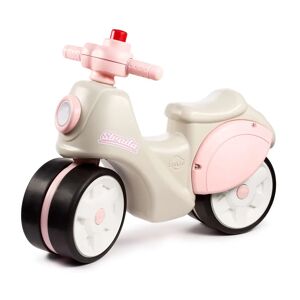 Scooter 1er âge Strada avec klaxon manuel et roues silencieuses - Crème et Rose - Dès 12 mois - 100% Fabriqué en France - FALK