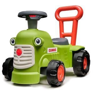 Porteur Tracteur vintage Claas 1er âge avec barre d'aide à la marche ergonomique et coffre de rangement - Vert - Dès 12 mois - 100% Fabriqué en France - Contient 90% de Plastique recyclé - FALK