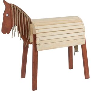 cheval bois naturel - couleur marron