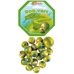 Filet de 20 billes + 1 calot - Boa vert