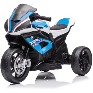 - bmw Mini Tricycle HP4 Bleu avec Effets Sonores et Lumières pour Enfants 6V 0-3 Ans