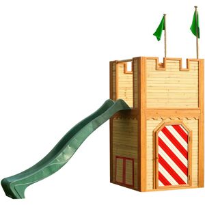 AXI - Arthur Maison Enfant avec Toboggan vert Aire de Jeux pour l'extérieur Maisonnette / Cabane de Jeu en Bois fsc - Publicité