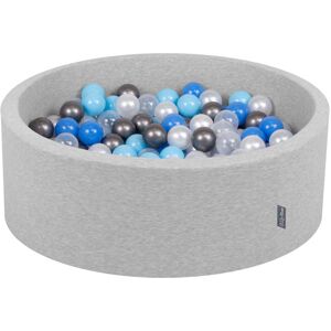 Kiddymoon - 90X30cm/200 Balles ∅ 7Cm Piscine à Balles Pour Bébé Rond Fabriqué En ue, Gris Clair: Perle/Bleu/Babyblue/Transparent/Argent - gris clair: - Publicité