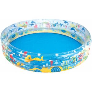 Lay-Z-Spa Bestway Piscine gonflable TROIS ANNEAUX PLONGÉE PROFONDE - 3 boudains - 1.83m x H33cm - Piscine gonflable - Multicolore - Vinyle - 2 - Publicité