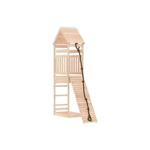 VIDAXL Maisonnette de jeu avec mur d'escalade bois massif de pin - Publicité