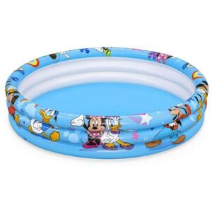 Bestway Piscine gonflable pour enfants, ronde, modèle Mickey Mouse, 122x25 cm - Publicité