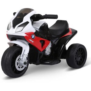 HOMCOM Moto électrique pour Enfants Moto électrique pour Enfants BMW S1000 RR 3 Roues 6 V 2,5 Km/h Effets Lumineux et sonores rouge