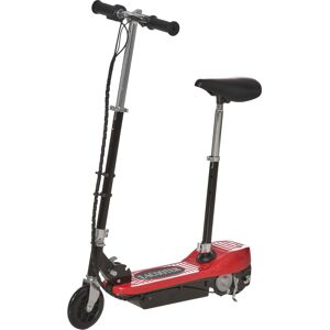 HOMCOM Trottinette Électrique 120 W Pliable pour Enfants de 7 à 12 Ans Hauteur de Guidon et Selle Réglable 10 Km/h Max. 2 Roues en PU Rouge