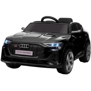 HOMCOM Voiture électrique Enfant e-tron Sportback S Line 12 V - V. Max. 5 Km/h - Effets sonores, Lumineux - télécommande, Port USB, MP3 - Noir