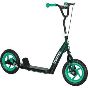 AIYAPLAY Trottinette patinette scooter enfant grandes roues de 6 à 12 ans hauteur réglable frein arrière béquille vert