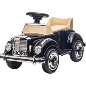 AIYAPLAY Porteur Enfants Voiture Licence Mercedes-Benz 300S 18-48 mois coffre rangement sous le siège noir