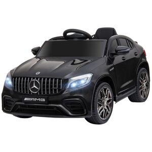 HOMCOM Voiture véhicule électrique Enfants 12 V 35 W V. 3-5 Km/h télécommande Effets sonores + Lumineux Noir Mercedes GLC AMG