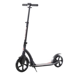 HOMCOM Trottinette Pliable 2 Roues en PU Hign Rebound Système d'Absorption des Chocs pour Enfant dès 14 Ans charge 100 Kg