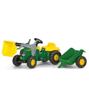 rolly toys Tracteur enfant a pedales rollykid John Deere pelle remorque 023110